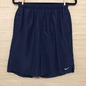 Nike Men’s Navy Blue Volley 9” Athletic Mesh Lined Drawstring Shorts size Medium